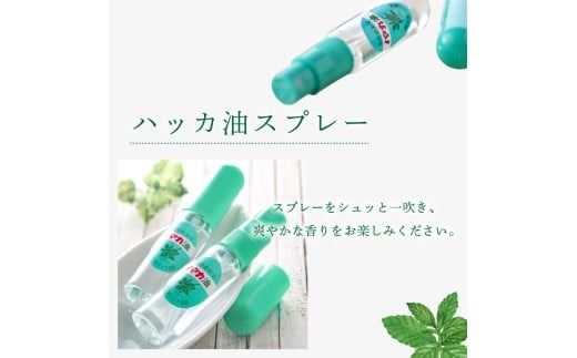 ハッカ油スプレー11.5ml 1本と詰替リフィル1本 ( ミント スプレー 消臭スプレー 携帯用 詰替え 薄荷 消臭 リフィル 爽快 アロマオイル 天然由来 マスク ハンカチ 爽快感 キャンプ ゴルフ 釣り アウトドア )【007-0029】