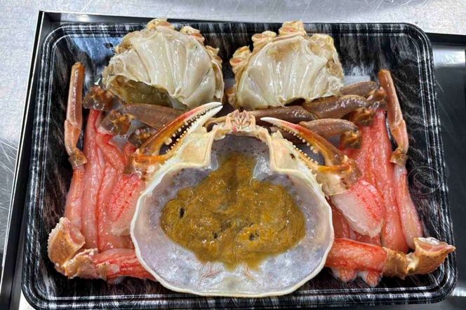 蟹しゃぶセット（本ズワイガニ900g～1kg×1杯分／蟹味噌付き・カニだし付き）　NJ00009