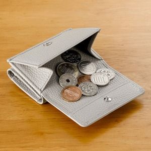 豊岡財布 Colors三つ折りウォレット AW500 ペルラ / 小銭入れ カードケース ミニマル 財布 サイフ 革小物 本革 メンズ レディース