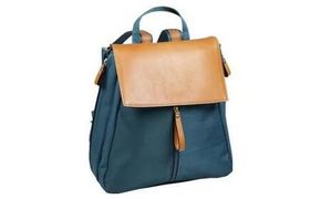 豊岡工房　牛革使いリュック（4113）ブルー