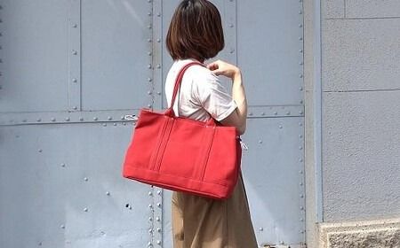 ＣＲＯＳＳＲＯＡＤ　帆布トートバッグL　501091　レッド