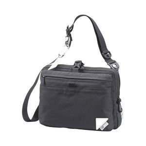 豊岡鞄 CIE WEATHER SHOULDER（071951）ブラック / 木和田正昭商店 撥水 ショルダーバッグ メンズ クラッチバック バックインバック