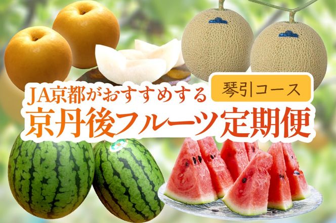 JA京都がおすすめする京丹後フルーツ定期便～琴引コース～（2026年6月中旬～発送）  京のブランド産品 メロン めろん 梨 なし ナシ スイカ 西瓜 すいか 国産 砂丘 甘い 高糖度 高級 期間限定 ふるさと納税 フルーツ 先行予約 お取り寄せ 農協　JK00040