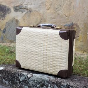 【伝統工芸士作】　行李アタッシュケース（小）焦茶