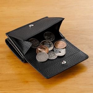 豊岡財布 Colors三つ折りウォレット AW500 ネロ / 小銭入れ カードケース ミニマル 財布 サイフ 革小物 本革 メンズ レディース