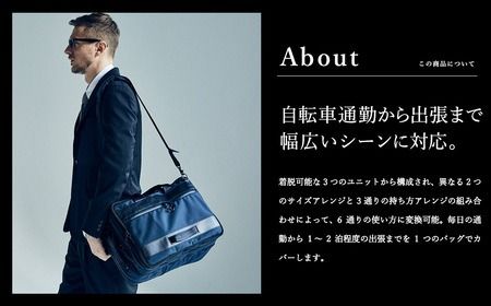 豊岡鞄 ベルーフバゲージ Urban Commuter 2x3WAY BRIEF PACK HA（ネイビー）/ beruf baggage バックパック ビジネスバッグ ビジネスリュック リュックサック メンズ リュックメンズ カバン
