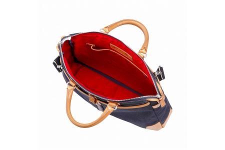 豊岡鞄 craftsmanship Selvedge Denim tradicion ネイビー 781206 / 木和田正昭商店 ブリーフケース 井原デニム ビジネスバッグ メンズ レディース ビジネス カジュアル カバン 鞄 バッグ A4ファイル収納 手持ち ショルダーベルト付属 2way