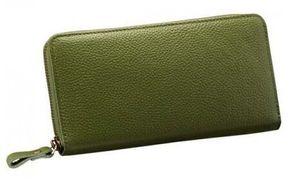 豊岡工房　牛革コインが分けられる長財布（3774-03）オリーブ