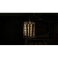 豊岡杞柳細工 育てる照明『sun pillar』照明金具：ダクトレールタイプ（E26口金） / ランプシェード 照明金具・電球付き 柳 円柱形 伝統工芸品 天然素材 行李柳 コオリヤナギ