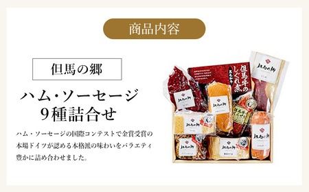 国際コンテストで金賞受賞！ハム ソーセージ 詰め合わせ 9種 1.37kg Dセット（TS-7） / ロースハム ペパーポーク ベーコン さいぼし 合鴨 燻製 しぐれ煮 ソフトサラミ 干し肉 但馬牛 おかず おつまみ IFFA金賞【但馬の郷】