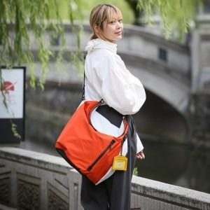 豊岡鞄 YUMEGURI BAG L オレンジ 43440K