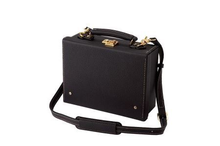 豊岡鞄　豆アタッシュケース　シュリンク（ブラック）