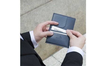 豊岡財布 craftsmanship AI（藍）Card Case CW013 勝色 / 名刺入れ メンズ レディース カードケース カード入れ 牛皮革 本革 高級 おしゃれ ビジネス 本藍染め ネイビー