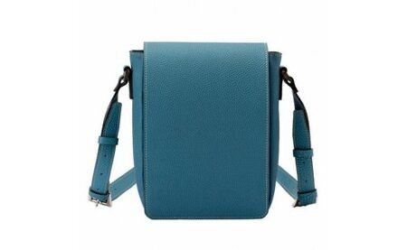 豊岡鞄 かぶせショルダーバッグ A5縦 ドイツシュリンク （ジーンブルー）