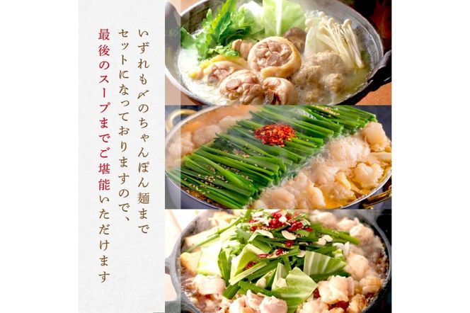 【F-028】人気のもつ鍋＆水炊きお届け便【隔月定期便(計3回発送)】