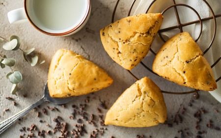 グルテンフリー 低糖質スイーツ カカオニブ入りプロテインスコーン 8個 / スイーツ スコーン 低糖質 ダイエット 朝食 お菓子 焼菓子 糖質オフ 個包装 ギフト（小麦粉・砂糖・トランス脂肪酸・人工甘味料・不使用）【LowCarbHouse 】