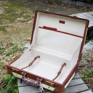 【伝統工芸士作】　行李アタッシュケース（小）赤茶