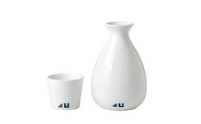 4U　徳利＋お猪口　とっくり おちょこ 出石焼 セット 陶石