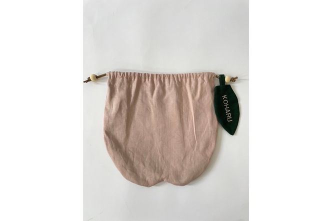 まんまるくだもの　もも巾着　EW00001