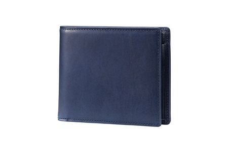 豊岡財布 craftsmanship AI（藍） Bifold Wallet ネイビー CW011 勝色 / 二つ折り 財布 メンズ レディース 2つ折り財布 牛皮革 本革 高級 おしゃれ ビジネス 本藍染め ネイビー