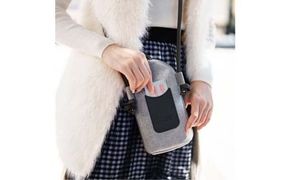 豊岡鞄 S4301 TUTUMU Pocket Suede ミックスグレー