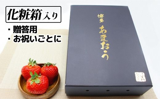 12月発送！「博多あまおう」EX　贈答用化粧箱　約450g 1箱【ほたるの里】_HA0754