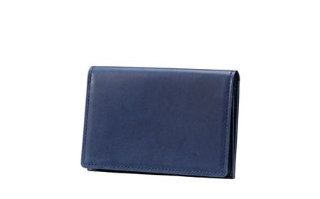 豊岡財布 craftsmanship AI（藍）Card Case CW013 勝色 / 名刺入れ メンズ レディース カードケース カード入れ 牛皮革 本革 高級 おしゃれ ビジネス 本藍染め ネイビー