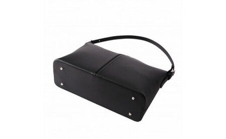 天ファスナーフォーマルバッグ　豊岡鞄　TOTTE(ブラック）