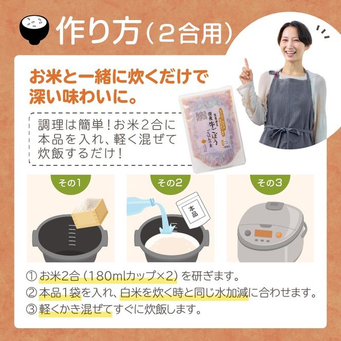 【A-834】福岡の老舗が作る 生姜香る国産牛ごぼうごはんの素