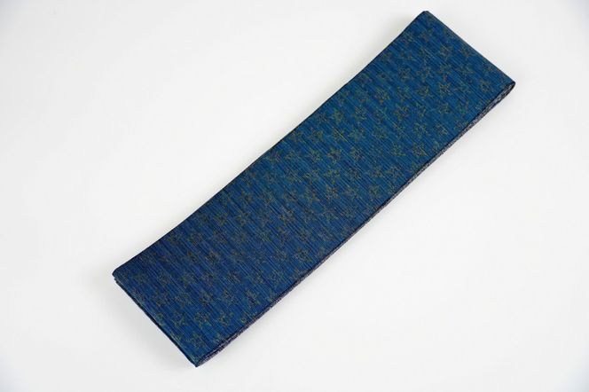 半幅帯　星空（紺）*リバーシブル幅約15.2cm×長さ約420cm　FY00095
