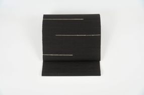 ＜丹後の藤布　遊絲舎＞八寸名古屋帯　「藤八本」（黒）選べるお仕立て　FY00107