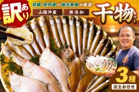 京丹後の地元魚屋が作ったお任せ干物セット（冷凍）　TB00024