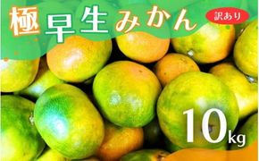 【2026年秋頃発送予約分】【訳あり】こだわりの極早生みかん 約10kg ※2026年10月上旬より順次発送予定（お届け日指定不可） 有機質肥料100% サイズ混合 有田産【nuk167B】