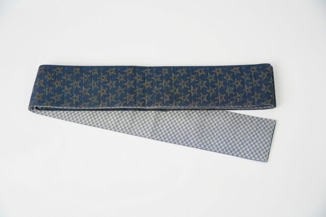 角帯　星空（紺）*リバーシブル幅約10.2cm×長さ約420cm　FY00100