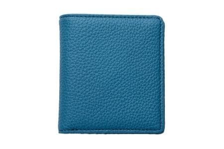 豊岡財布 2つ折りカード財布 ドイツシュリンク ジーンブルー