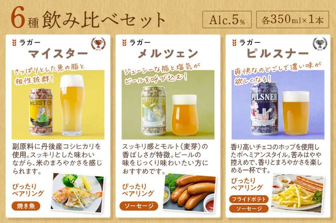 京都 丹後のクラフトビール 6缶セット TANGO KINGDOM Beer 6種 （350ml×6本）　TO00111