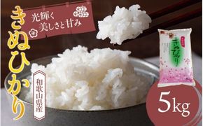和歌山県産 キヌヒカリ 5kg(2024年産)  産地直送 米 こめ ご飯 ごはん 【sml101D】