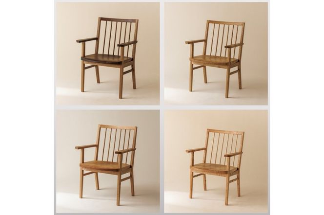 【ふるプレ限定品】【限定1台 予約返礼品】ダイニングセット テーブル1台 椅子4脚 ( テーブル イス セット 木材 家具 1点もの 限定 )【176-0003】