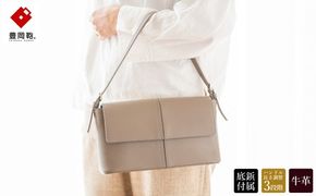 豊岡鞄 TOTTE カブセフォーマルバッグ MBF010 （グレージュ）