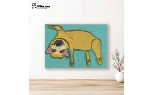 蛯子陽太(studioBREMEN)の動物作品【オイルパステル画オーダーメイド】 A4号サイズ ( 絵画 絵 アート 動物 犬 猫 )【202-0002】