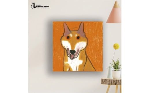 蛯子陽太(studioBREMEN)の動物作品【オイルパステル画オーダーメイド】 S8号サイズ ( 絵画 絵 アート 動物 犬 猫 )【202-0001】