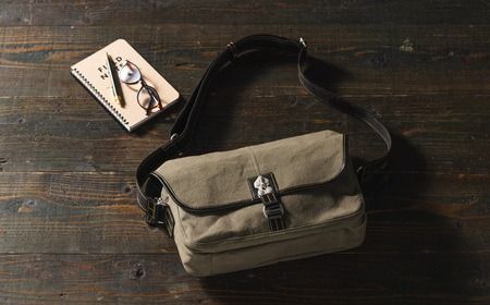 豊岡鞄 直帆布Lショルダー NEH006 ベージュ