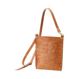 豊岡鞄 haaki Leather SDバッグ HLB101 コニャック/ KOMOREBI 木和田正昭商店 牛皮革 革 ショルダーバッグ レディース 高級 おしゃれ バッグ かばん カバン 鞄 シンプル デザイン ハンドメイド ブラウン 茶色