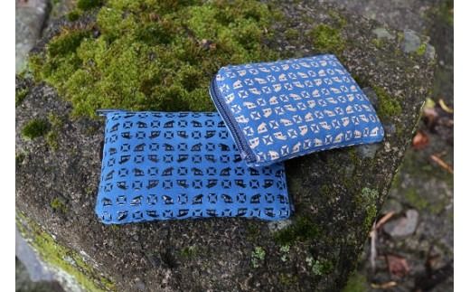 オリジナル印伝「狼と塩」小銭入れ白漆バージョン