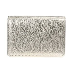 豊岡財布 Colors三つ折りウォレット AW500 ゴールド / 小銭入れ カードケース ミニマル 財布 サイフ 革小物 本革 メンズ レディース