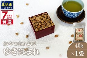 《7営業日以内に発送》おやつまみ大豆 ゆきほまれ 40g×1袋 ( 大豆 おつまみ お菓子 )【056-0014】