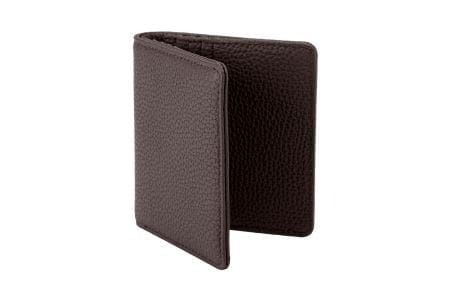 豊岡財布 2つ折りカード財布 ドイツシュリンク チョコ