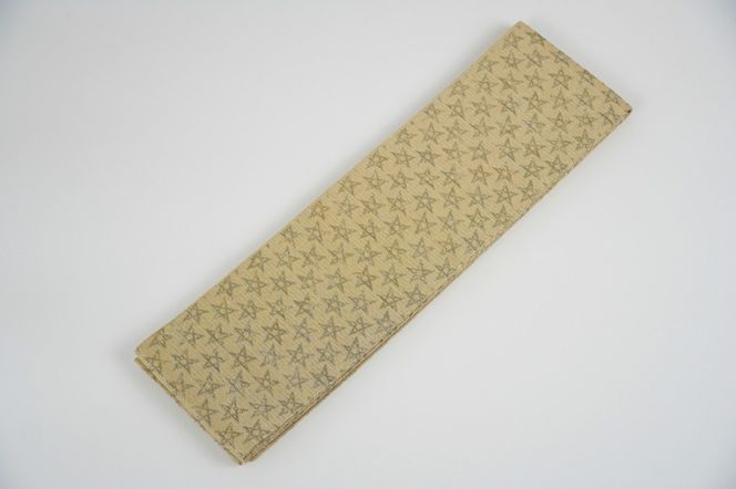 半幅帯　星空（黄）*リバーシブル幅約15.2cm×長さ約420cm　FY00097