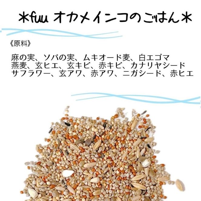 fuu オカメインコのごはん（800g）［145S51］