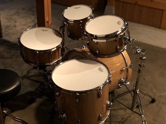 【高島屋選定品】＜koikedrums＞ 栗の木 ドラムセット F4N-0593